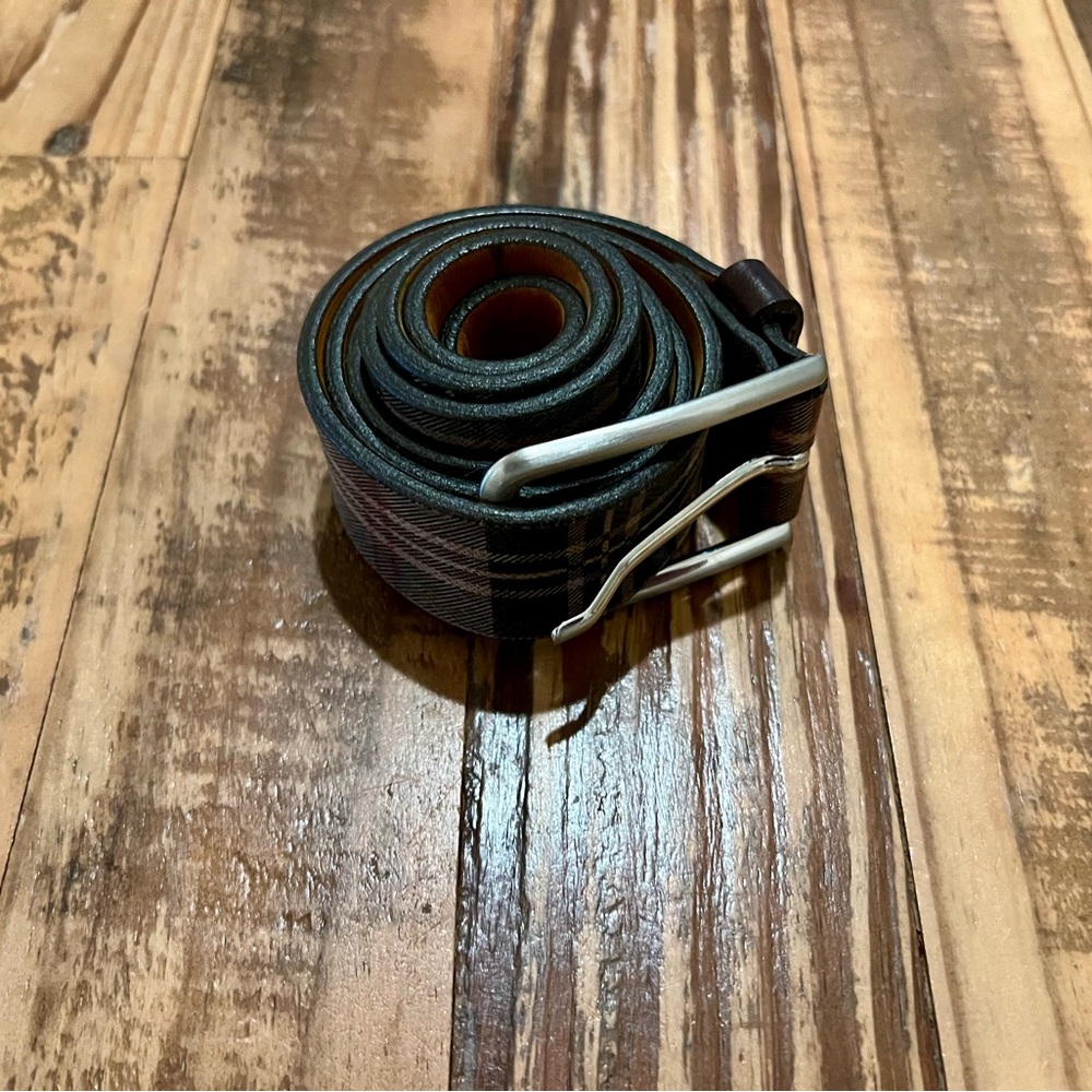 Remu tulliani leather brown belt size 34” Italian leather